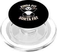 Kinda Fit Sorta Fat Funny Panda Gym Lifting PopSockets PopGrip for MagSafe