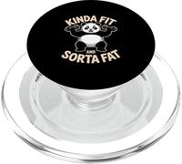 Kinda Fit Sorta Fat Funny Panda Gym Lifting PopSockets PopGrip for MagSafe