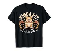 Kinda Fit Sorta Fat Gym Corgi Funny Dog Workout T-Shirt