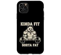 Kinda Fit Sorta Fat Powerlifting Panda Bear | Funny Gym Case for iPhone 11 Pro Max