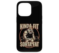 Kinda Fit Sorta Fat Powerlifting Panda Bear | Funny Gym Case for iPhone 13 Pro