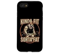 Kinda Fit Sorta Fat Powerlifting Panda Bear | Funny Gym Case for iPhone SE (2020) / 7/8