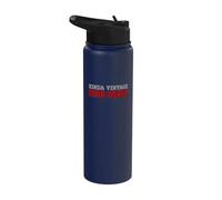 Kinda Old Kinda Mean Funny Blunt Unapologetic Workout Stainless Steel Insulated Water Bottle