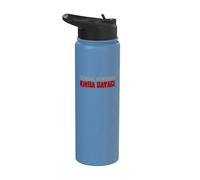 Kinda Old Kinda Mean Funny Blunt Unapologetic Workout Stainless Steel Insulated Water Bottle