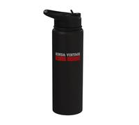 Kinda Old Kinda Mean Funny Blunt Unapologetic Workout Stainless Steel Insulated Water Bottle