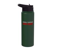 Kinda Old Kinda Mean Funny Blunt Unapologetic Workout Stainless Steel Insulated Water Bottle