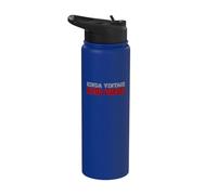Kinda Old Kinda Mean Funny Blunt Unapologetic Workout Stainless Steel Insulated Water Bottle
