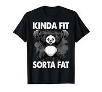 Kinda Sorta Fat Funny Gym Panda Fitness Workout Lover T-Shirt