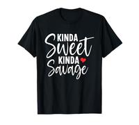 Kinda Sweet Kinda Savage Sassy Funny T-Shirt