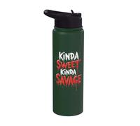 Kinda Sweet Kinda Savage Stainless Steel Insulated Water Bottle