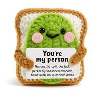 Kindbots Avocado Toast Robot Friendship Gift | Sentimental Birthday, Christmas, Galentine's Day Present for Best Friend, Soulmate, BFF | Funny Desk Decor with Witty Soul Sister Quote