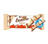 Kindder Bueno White Milk and Hazelnuts 2 Pieces 39g (Pack of 30)