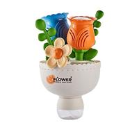 Kinder Blasmaschine Für Draußen - ABS 13.5 x 13.5 x 23 cm Blumenstrauß Blasgerät | Seifenblasenmaschine Mit Farblicht Akku | Bubble Maker Spielzeug Für Kleinkinder Garten Camping Halloween