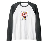 Kinder Boy Adventure Begins Cosmic Rocket Journey Raglan Baseball Tee, Men, Dark Heather/White, L