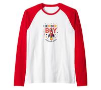 Kinder Boy Adventure Begins Cosmic Rocket Journey Raglan Baseball Tee, Men, Red/White, L
