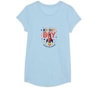 Kinder Boy Adventure Begins Cosmic Rocket Journey T-Shirt, Girls, Baby Blue, XS