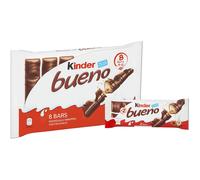 Kinder Bueno Bars, Pack of 4 Chocolate, Box of 11 (44 Total Bars)