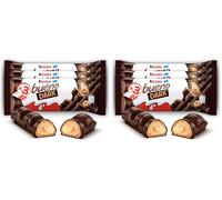 Kinder Bueno Dark Chocolate Bars Multipack, Crispy Wafer with Smooth Milky and Hazelnut Filling, Chocolate Bar With a Unique Taste, Great Chocolate Gift and Coffee Snack, 6 Dark Chocolate Snacks