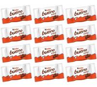 Kinder Bueno Minis 5.4g - 12 Pack | Smooth Milk Chocolate Wafer with Hazelnut Cream Filling | Rich, Creamy & Delicious | Perfect for Sharing & Snacking