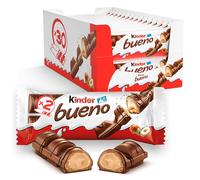 Kinder Bueno Wafer Twin Bars – Milk Chocolate with Hazelnut Filling – Pack of 60