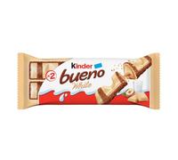 Kinder Bueno White Chocolate Bars, Pack of 30 x 2 (60 bars)