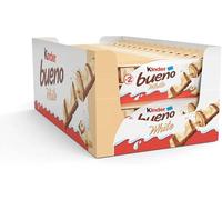 Kinder Bueno White Chocolates Bulk Buy Perfect For Office, Home, School (2 Boxes, Kinder Bueno White Chocolate 30 x 39g)