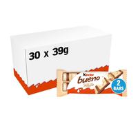 Kinder Bueno White Milk and Hazelnuts 39g (Pack of 30)