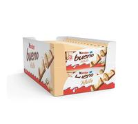 Kinder Bueno White Milk Chocolate 2 Bars Per Pack Full Box OF 30 x 39g