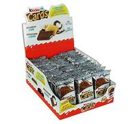 Kinder Cards Wafer Biscuit, Bulk Chocolate Gift Pack, Crispy Wafer with Creamy Milk and Cocoa Filling, Pack of 30 x 25.6g