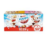 Kinder Chocolate Exclusive Happy Moments Bulk Chocolate Gift, Share Box, Party, Office Chocolate Assorted Kinder Chocolate, 167 pieces, 1kg