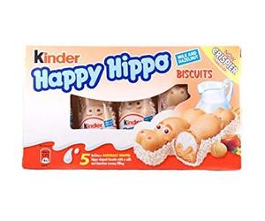 Kinder Happy Hippo Biscuits Milk and Hazelnut- Pack of 3