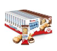 Kinder Happy Hippo Cocoa Biscuit Bars, Pack of 10 x 103.5g | Bulk Chocolate Gift, Crispy Wafer with Milk Chocolate and Cocoa Cream Filling