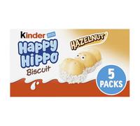 Kinder Happy Hippo Hazelnut Biscuit Bars, Bulk Chocolate Gift, Crispy Wafer with Milk Chocolate and Hazelnut Filling, Pack of 10 x 103.5g
