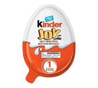 Kinder Joy Eggs, 1 Count, Treat Plus Toy, Cream and Chocolatey Wafers, Individually Wrapped, Packaging May Vary