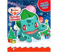 Kinder Pokemon Holiday Advent Calendar 198g Daily Chocolate Treats for Kids | Featuring 4 Pokémon characters - Pikachu, Charmander, Bulbasaur & Squirtle. You will receive one of these 4 designs