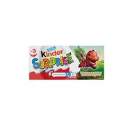 Kinder Surprise Chocolate Gift, Chocolate Eggs, Fine Milk Chocolate Shell with Milky White Lining, Contains Toys, Pack of 3 x 20g, Packaging May Vary
