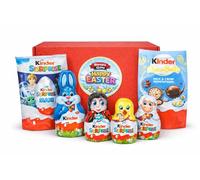Kinder Surprise Easter Chocolate Assortment Gift Box with Surprise Maxi, ChocoBalls, and Surprise Egg Characters - By Stevie's Gifts