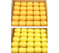 Kinder Überraschung Ferrero 50 Yellow Orang Egg Capsules - Clean without Chocolate Leftover