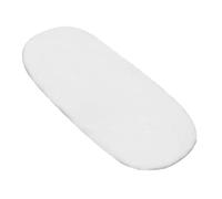 Kinder Valley 2 Pack Moses Basket Mattress Protector - 30 x 70 cm Moses Basket Mattress Cover, Hypoallergenic & Water-Repellent Terry Towelling Mattress Protector for Moses Baskets | White