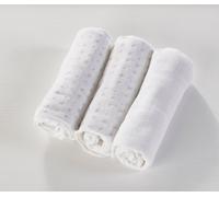 Kinder Valley 3 Pack Muslin Cloths Assorted