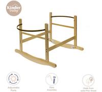 Kinder Valley Chester Rocking Moses Basket Stand Natural
