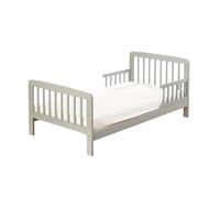 Kinder Valley Grey Toddler Bed Frame - Solid Pine Wood Sydney Toddler Bed with Safety Side Rails & Low Base, Ideal Transition From Cot for Kids & Children's | (Mattress Not Included)