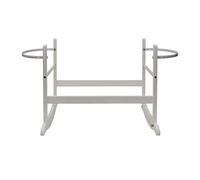 Kinder Valley Moses Basket Stand - Chester Moses Basket Rocking Stand, Solid Pinewood, Smooth Rocking Motion, Fits Majority of Moses Baskets | (White)