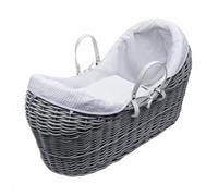 Kinder Valley White Waffle Pod Baby Moses Basket Bedding Set