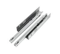 KinderCoring 2 Pieces Drawer Slides Heavy Duty Bottom Mount Soft Closure Hide Track Metal Material Suitable for Furniture Installation Cabinet Upgrade, 2XL