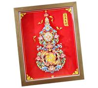KinderCoring Chinese Year Papercraft Chinese New Year 3D Paper Cutting Papercraft Frame Sculpture Ornament Engineered Board And White Card Paper Suitable for Gift, Style A