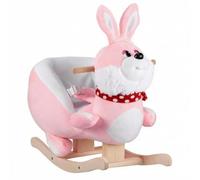 KinderCoring Infant Rocking Seat With Raised Padded Sides And Contrasting Textile Panels For Nursery Seated Play And Comfortable Rocking Chair Girls, Pink