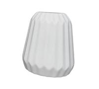 KinderCoring Minimalist Imitation Ceramic Tabletop Vase with Stripes for Flower Arrangements, Decorative Ornament, Suitable for Living Room, Bedroom, Study, Bar, G, Multi, L