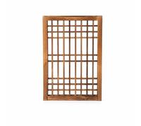 KinderCoring Panel Wooden Lattice Grid Backdrop Plaque with Decorative Slat Grid Fir Wood Suitable for Living Room entryway Classroom, 52cm X 36.5cm