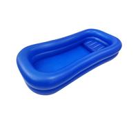 KinderCoring Portable Inflatable Bathtub Bed for Adults PVC Spacious Easy to Store Suitable for Elderly Bed Care, Royal Blue